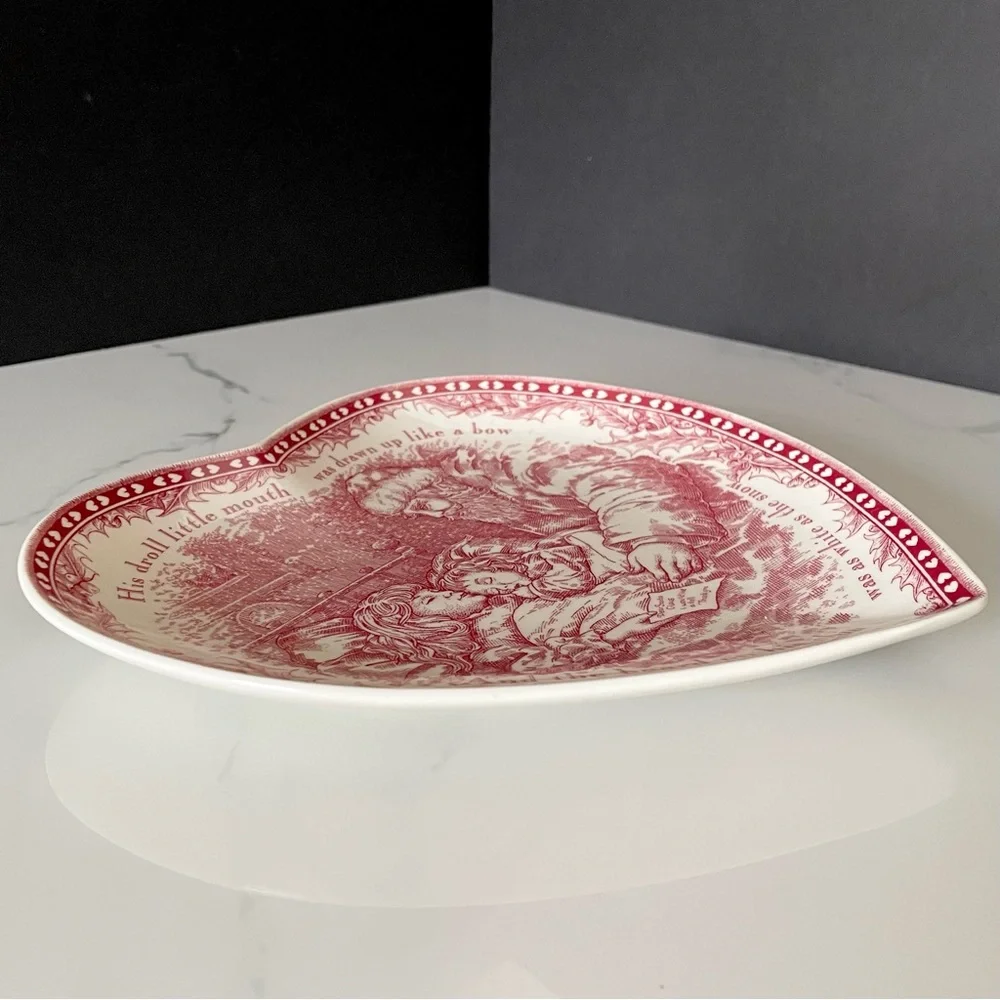 The Night Before Christmas Heart Plate by Noble Excellence